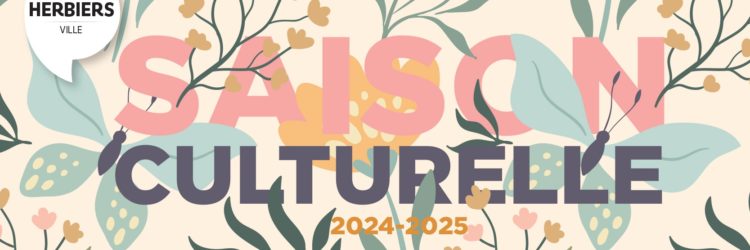 affiche saison culturelle 2024-2025 les herbiers vendée